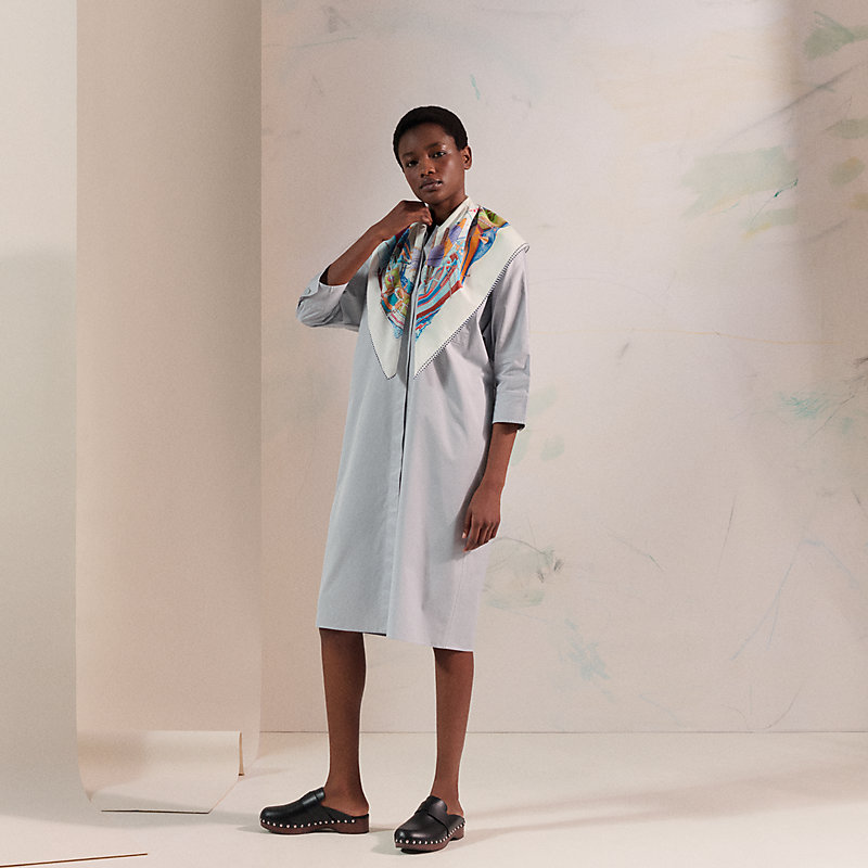 Bord a Bord scarf 80 - White | Hermès Finland